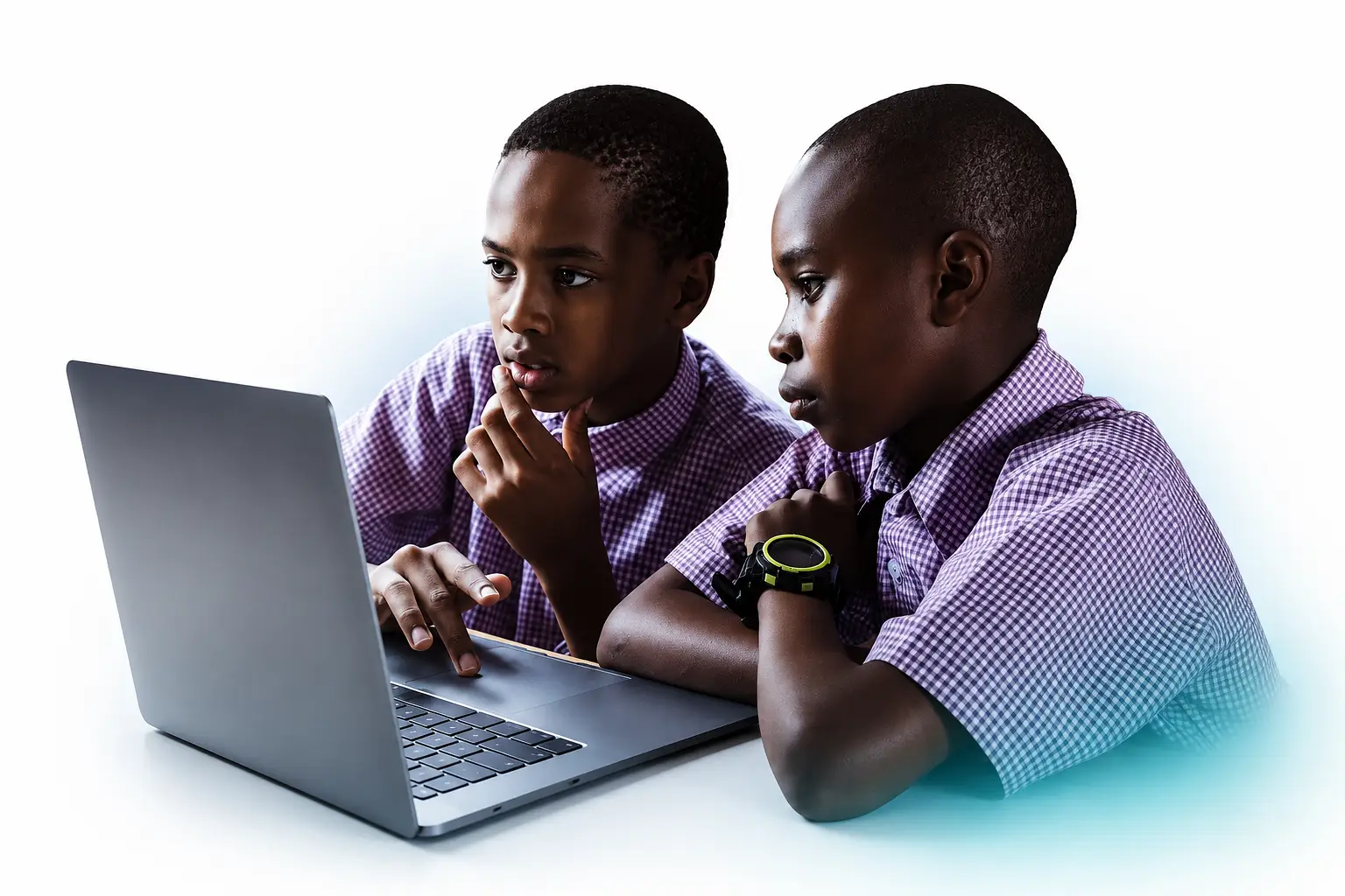 A KIT student building on a laptop with code and project ideas around them